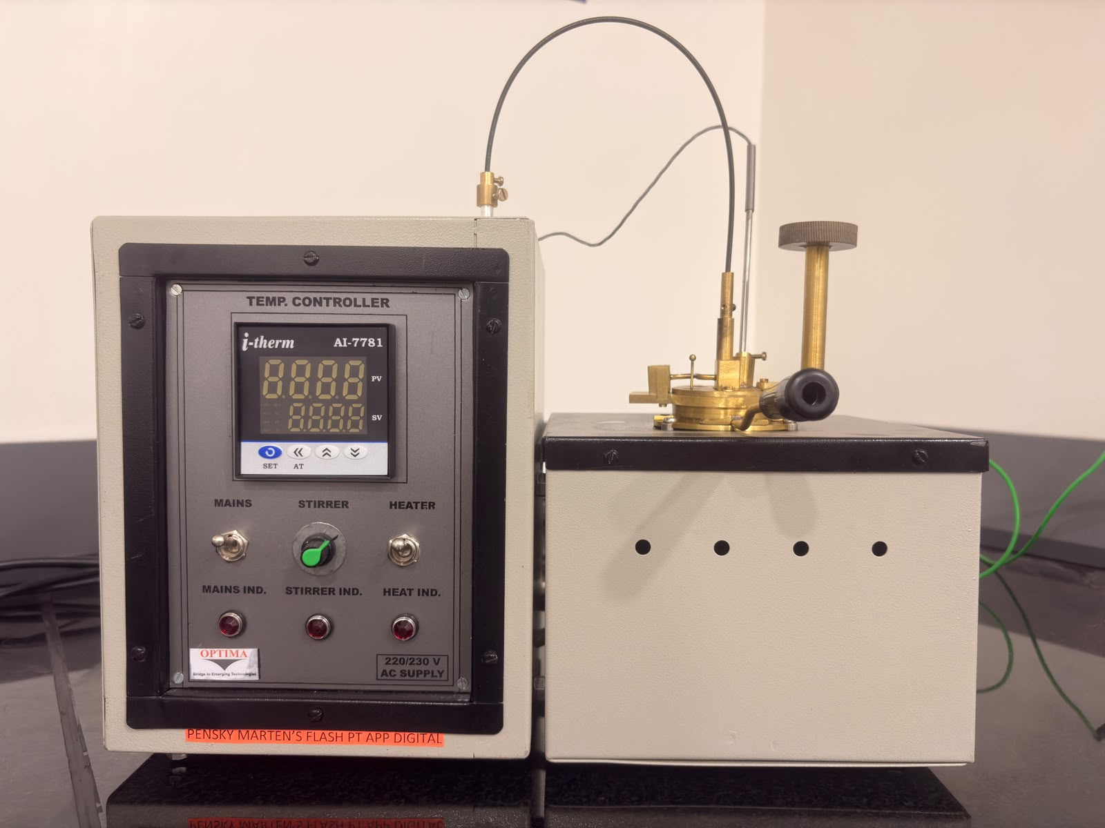 Flash Point testing at LADLI laboratory